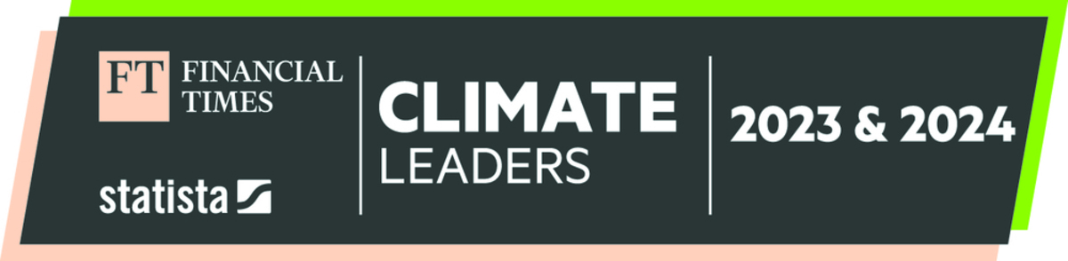 Financial Times climate leaders 2023 & 2024 speedy hire