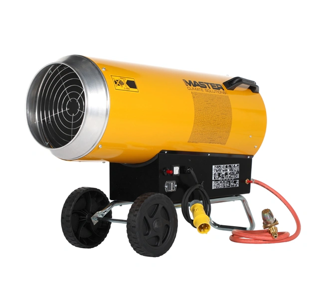Master propane forced air heater on a white background
