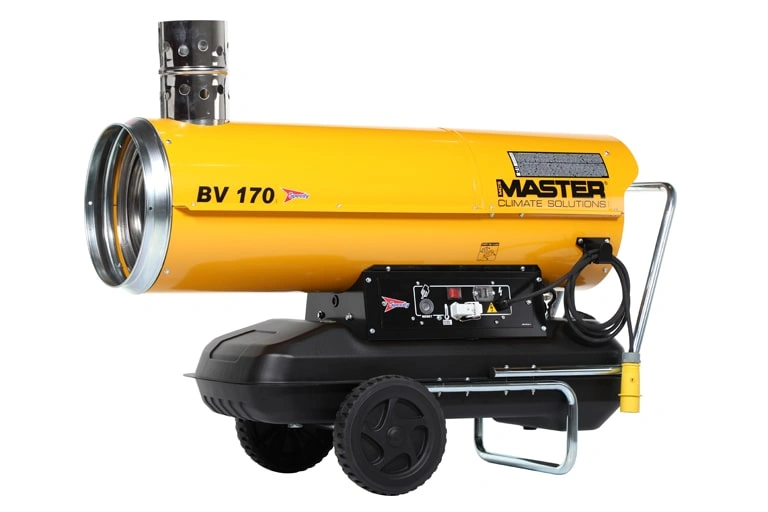 Master diesel heater on a white background