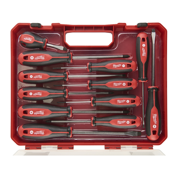Milwaukee Tri-Lobe Screwdriver Set 12PC | Speedy Hire