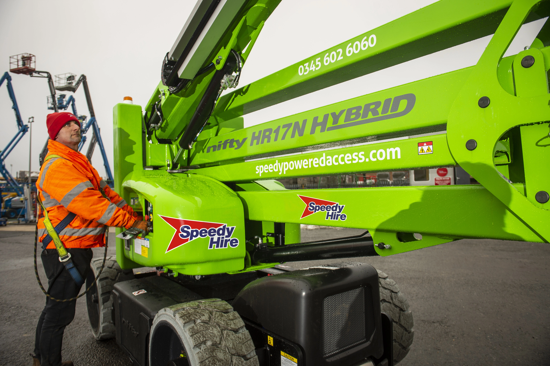 Speedy Hire hybrid powered access platform promoting sustainable site operations