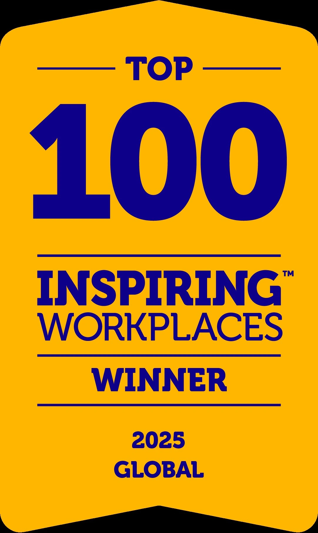 Top 100 inspiring workplaces logo