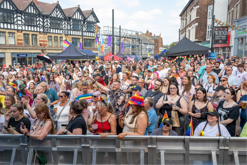 countless attendees of wigan pride