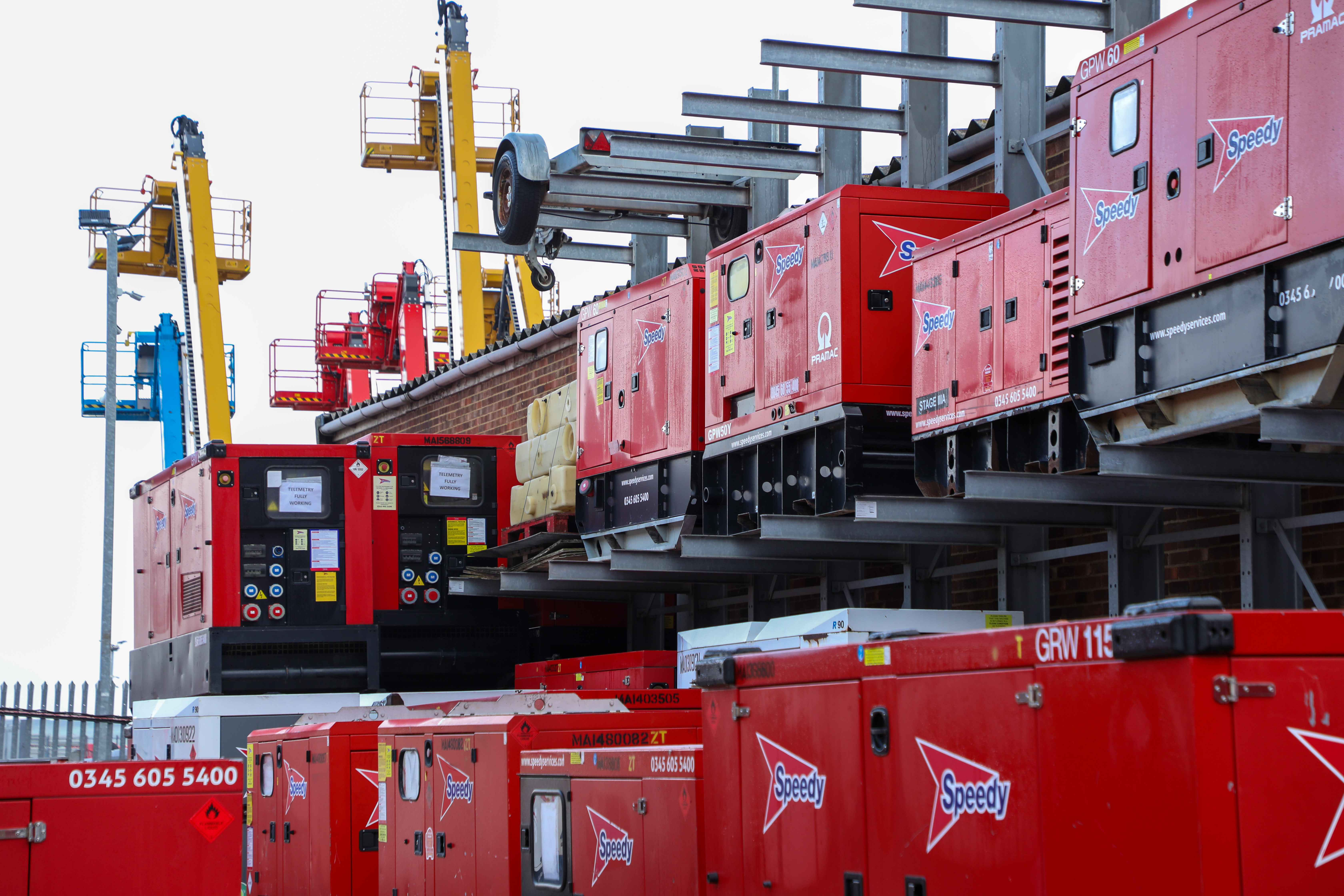 Speedy generators at depot